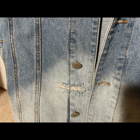 Denim Jacket oversize fit Sleeveless Jeans jacket - Picture 7 of 7